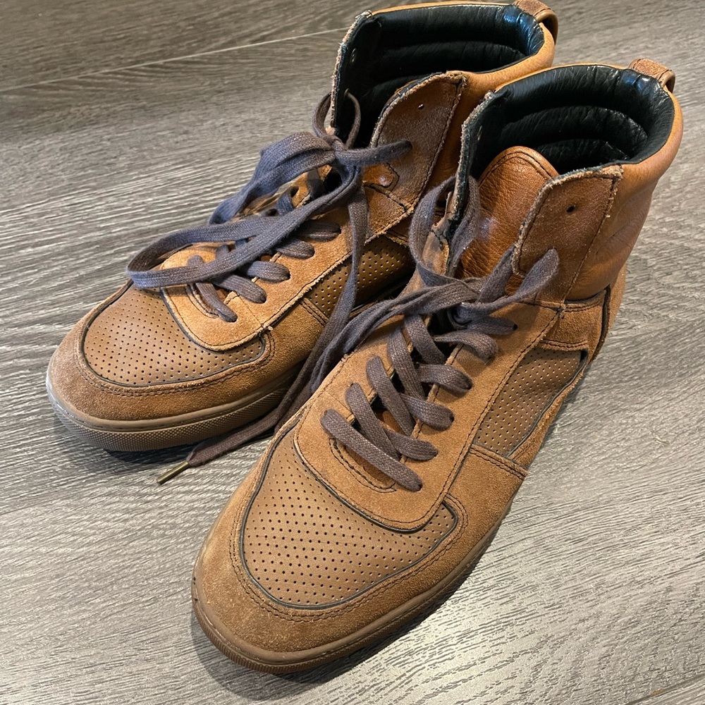 Coach Brown High-Top Sneakers